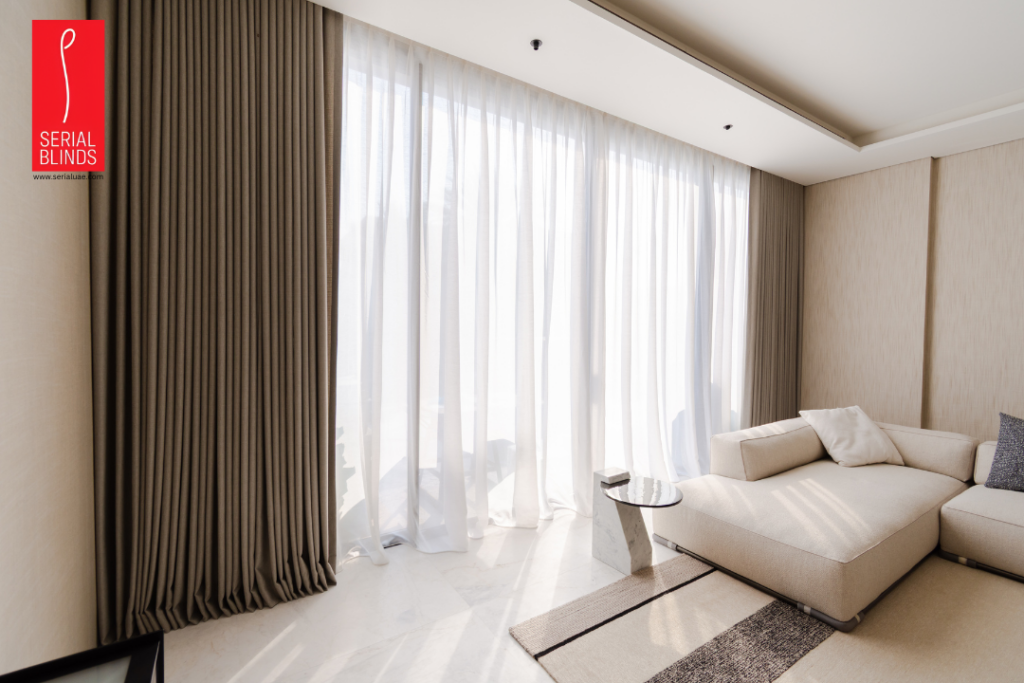 Curtains Installation at Emirated Hills Villa
