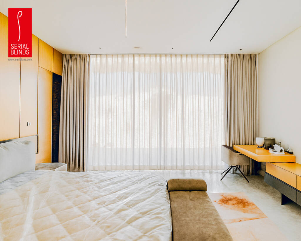 sheer curtains for clean interior design