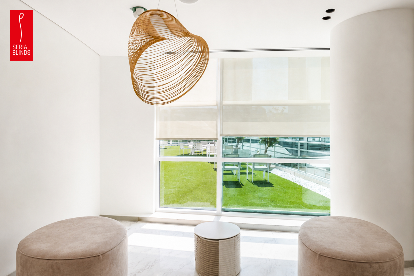 Blinds for large office windows in Dubai